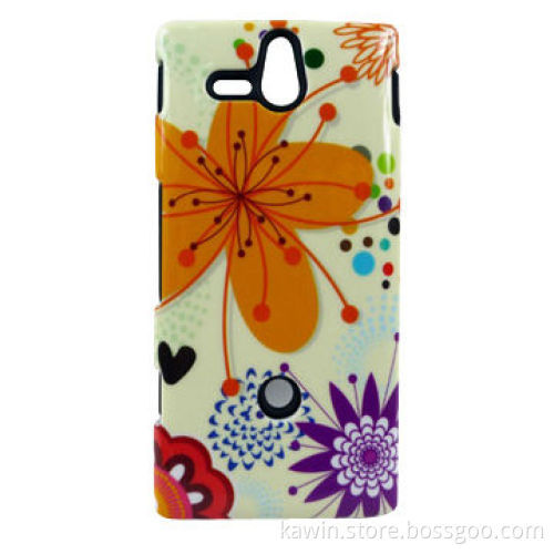 Water Transfer Printing PC+Silicone Cover for Sony ST25i